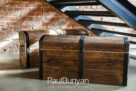 Skrzynie drewniane ze starego drewna