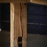 Okrągły stół drewniany ze starego drewna INDIANA Stoły drewniane