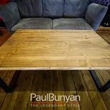 Stolik kawowy ze starego drewna i metalu BOSTON Stoliki kawowe ze starego drewna i metalu