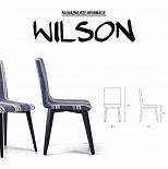 Krzesło do jadalni i salonu WILSON Krzesła z drewna i metalu