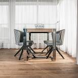 Krzesło do jadalni i salonu JACKSON Krzesła z drewna i metalu