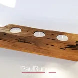 Unikatowy świecznik ze starego drewna Świeczniki drewniane ze starego drewna