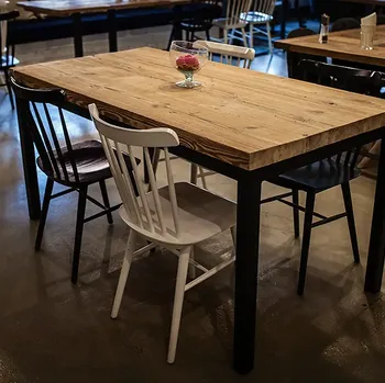 Stół ze starego drewna i metalu ORLANDO