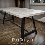 Stół ze starego drewna i metalu MINNESOTA Stoły ze starego drewna i metalu