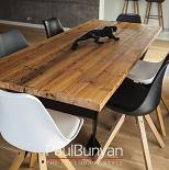 Stół ze starego drewna i metalu BROOKLYN Stoły ze starego drewna i metalu