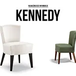 Krzesło do jadalni i salonu KENNEDY Krzesła z drewna i metalu