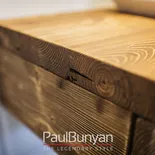 Wisząca szafka pod umywalkę ze starego drewna Szafki łazienkowe ze starego drewna