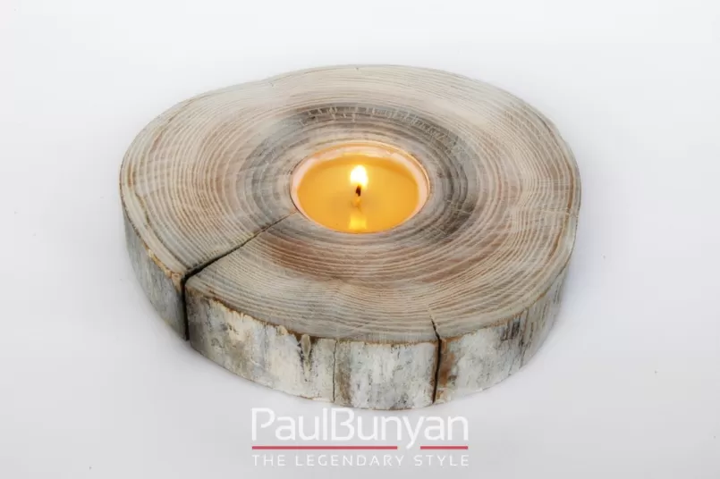 Świecznik ze starego drewna jesionowego Świeczniki drewniane ze starego drewna