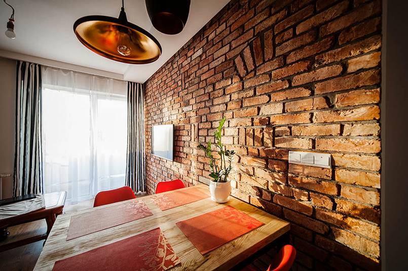 Płytki ceglane na ścianę TORUŃSKIE Stare cegły na ścianę