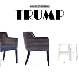 Krzesło do jadalni i salonu TRUMP Krzesła tapicerowane