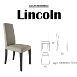 Krzesło do jadalni i salonu LINCOLN Krzesła z drewna i metalu